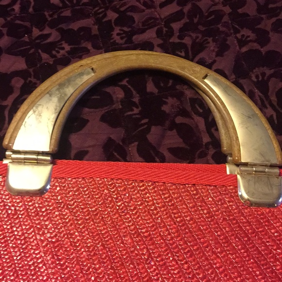 Vintage Pier Giorgio red woven bag - Picture 4 of 7